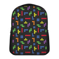 Colorful Block Puzzle Game Pattern Print Casual Backpack