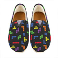 Colorful Block Puzzle Game Pattern Print Casual Shoes