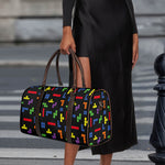 Colorful Block Puzzle Game Pattern Print Duffle Bag
