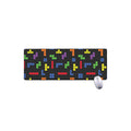 Colorful Block Puzzle Game Pattern Print Extended Mouse Pad