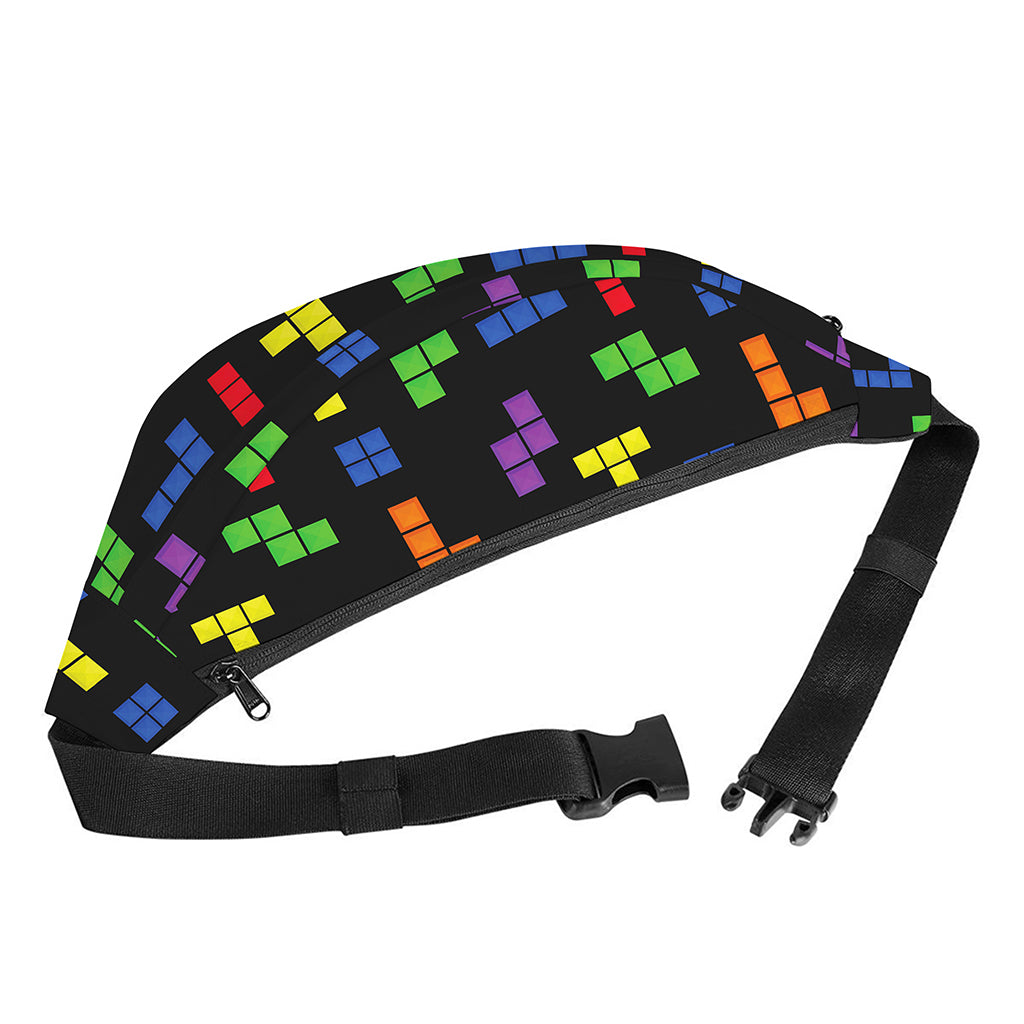 Colorful Block Puzzle Game Pattern Print Fanny Pack