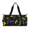 Colorful Block Puzzle Game Pattern Print Gym Bag