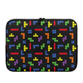 Colorful Block Puzzle Game Pattern Print Laptop Sleeve