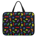 Colorful Block Puzzle Game Pattern Print Laptop Sleeve With Handle