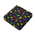 Colorful Block Puzzle Game Pattern Print Outdoor Seat Cushion Cover