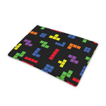 Colorful Block Puzzle Game Pattern Print Pet Cooling Mat Cover
