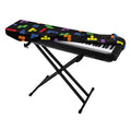 Colorful Block Puzzle Game Pattern Print Piano Keyboard Cover