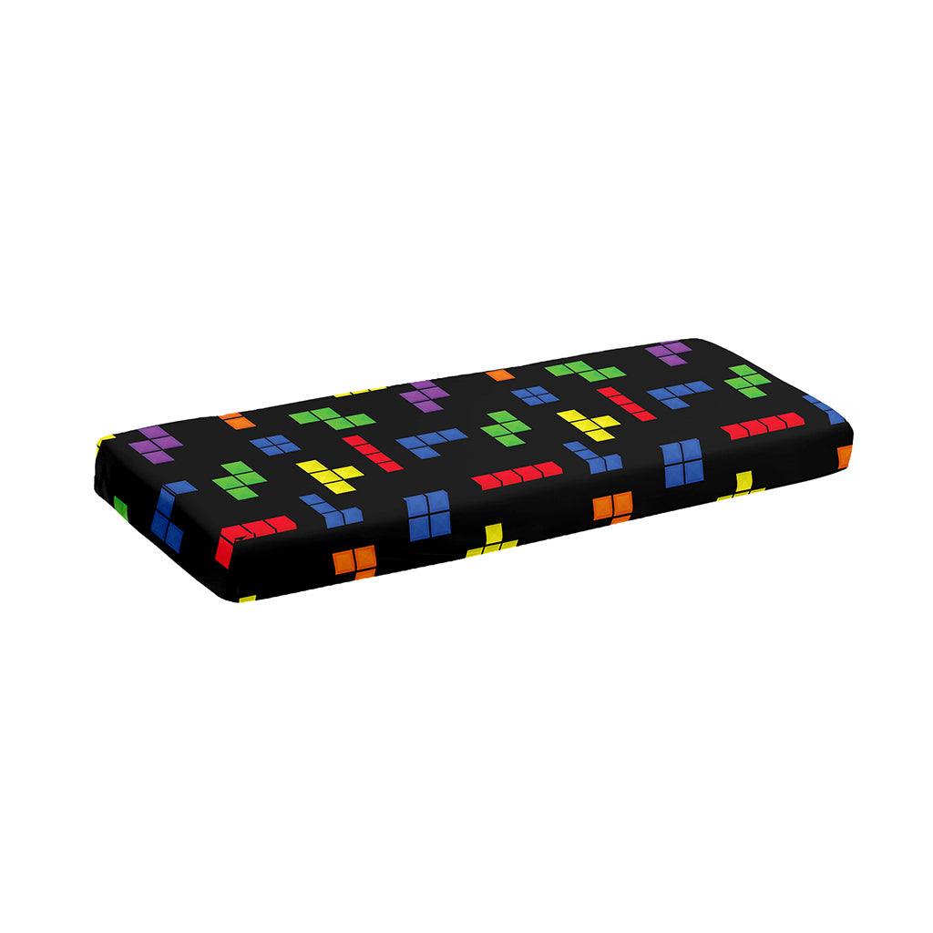 Colorful Block Puzzle Game Pattern Print Piano Keyboard Cover