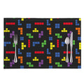 Colorful Block Puzzle Game Pattern Print Placemat