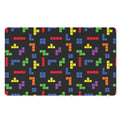 Colorful Block Puzzle Game Pattern Print Polyester Doormat