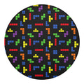 Colorful Block Puzzle Game Pattern Print Round Blanket