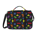 Colorful Block Puzzle Game Pattern Print Shoulder Strap Bible Bag