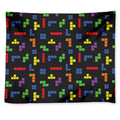 Colorful Block Puzzle Game Pattern Print Tapestry