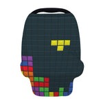 Colorful Block Puzzle Video Game Print Baby Seat Cover