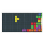 Colorful Block Puzzle Video Game Print Beach Towel