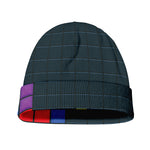 Colorful Block Puzzle Video Game Print Beanie