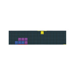 Colorful Block Puzzle Video Game Print Bed Runner