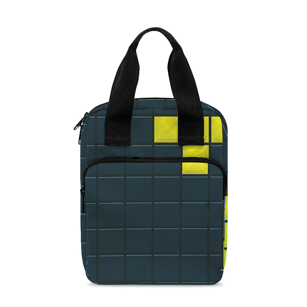 Colorful Block Puzzle Video Game Print Bible Tote Bag