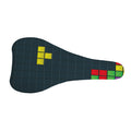 Colorful Block Puzzle Video Game Print Bicycle Seat Cover