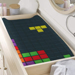 Colorful Block Puzzle Video Game Print Changing Pad Cover