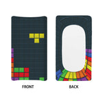 Colorful Block Puzzle Video Game Print Changing Pad Cover