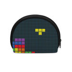 Colorful Block Puzzle Video Game Print Coin Purse