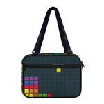Colorful Block Puzzle Video Game Print Double Strap Bible Bag