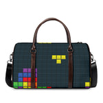 Colorful Block Puzzle Video Game Print Duffle Bag