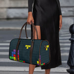 Colorful Block Puzzle Video Game Print Duffle Bag