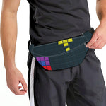 Colorful Block Puzzle Video Game Print Fanny Pack