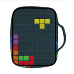 Colorful Block Puzzle Video Game Print Front Pocket Bible Bag