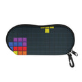 Colorful Block Puzzle Video Game Print Glasses Case