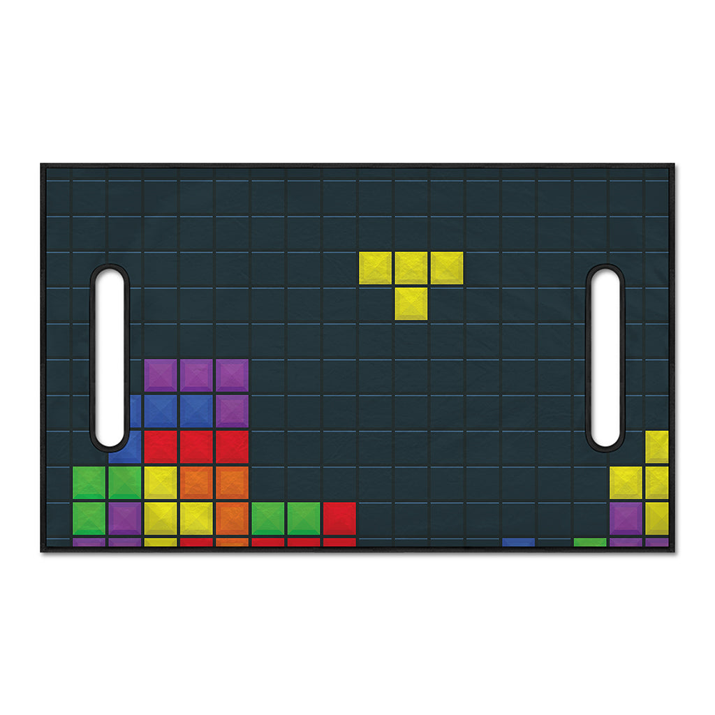 Colorful Block Puzzle Video Game Print Golf Cart Seat Cover