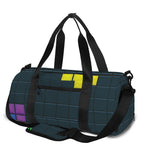 Colorful Block Puzzle Video Game Print Gym Bag