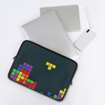 Colorful Block Puzzle Video Game Print Laptop Sleeve
