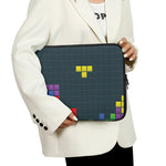 Colorful Block Puzzle Video Game Print Laptop Sleeve
