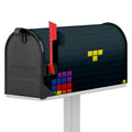 Colorful Block Puzzle Video Game Print Mailbox Cover
