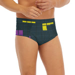 Colorful Block Puzzle Video Game Print Men's Briefs