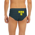 Colorful Block Puzzle Video Game Print Men's Briefs