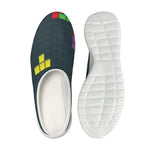 Colorful Block Puzzle Video Game Print Mesh Casual Shoes