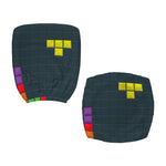 Colorful Block Puzzle Video Game Print Office Chair Cover