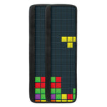 Colorful Block Puzzle Video Game Print Refrigerator Handle Covers