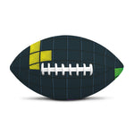 Colorful Block Puzzle Video Game Print Rugby Ball
