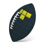 Colorful Block Puzzle Video Game Print Rugby Ball
