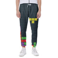 Colorful Block Puzzle Video Game Print Joggers