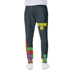 Colorful Block Puzzle Video Game Print Scuba Joggers