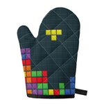 Colorful Block Puzzle Video Game Print Single Oven Mitt