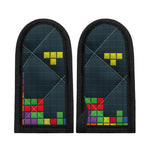 Colorful Block Puzzle Video Game Print Skillet Handle Cover