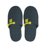 Colorful Block Puzzle Video Game Print Slippers