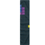 Colorful Block Puzzle Video Game Print Table Runner